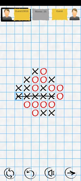 Tic Tac Toe Online: Mega XO  [МОД Бесконечные монеты] Screenshot 1