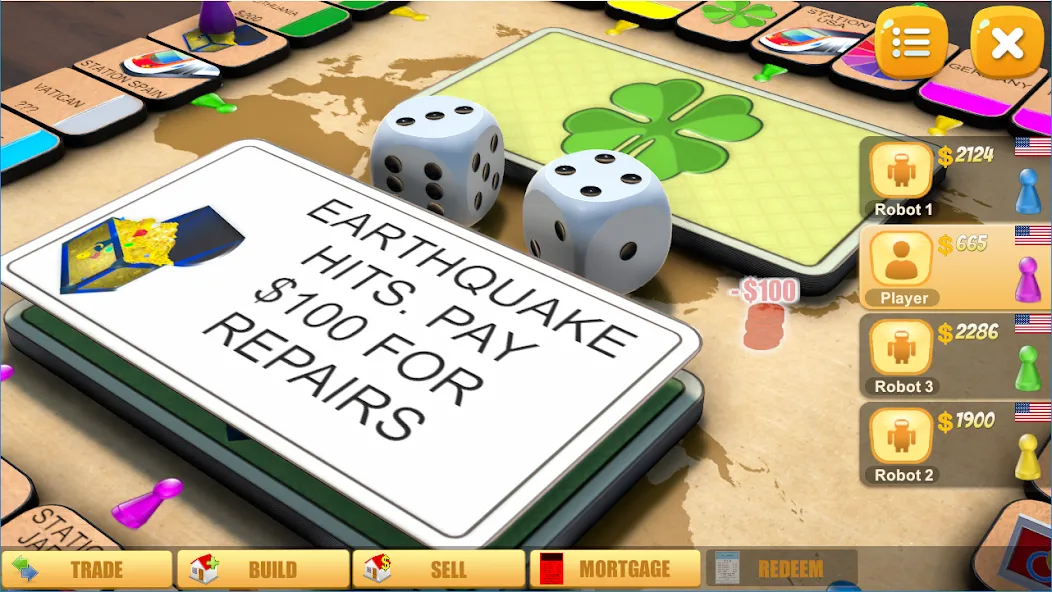 Rento - Dice Board Game Online  [МОД Бесконечные монеты] Screenshot 3