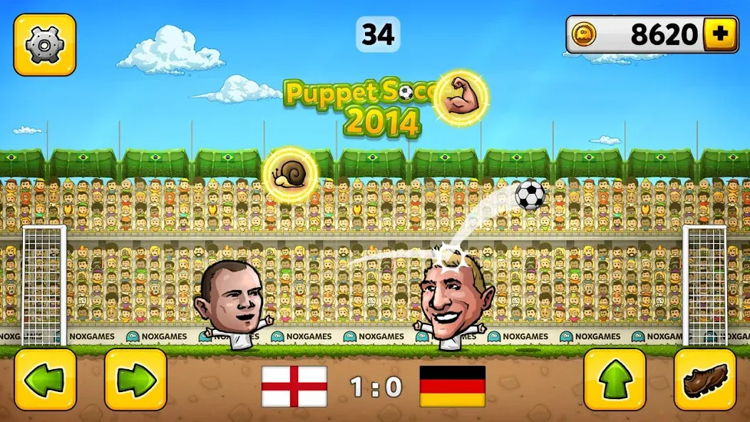 Puppet Soccer - Football  [МОД Меню] Screenshot 2