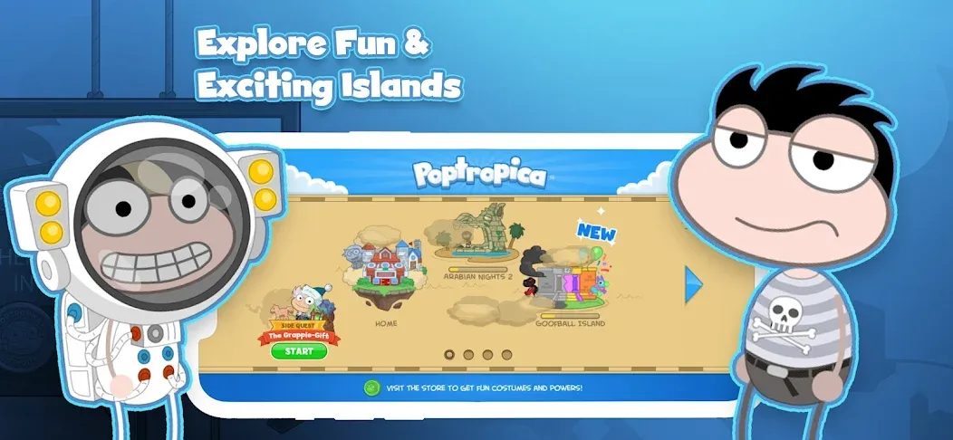 Poptropica: Fun Kids Adventure (Поптропика)  [МОД Unlocked] Screenshot 1