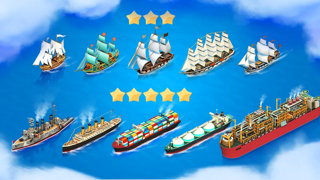 Sea Port: Cargo Boat Tycoon (Си Порт)  [МОД Menu] Screenshot 4