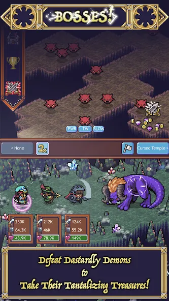 Cave Heroes:Idle Dungeon RPG (Кейв Хероес)  [МОД Все открыто] Screenshot 2