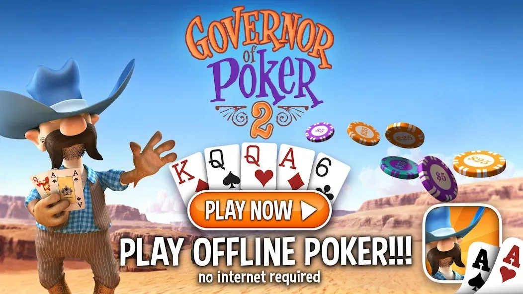 Governor of Poker 2 - Offline  [МОД Все открыто] Screenshot 1