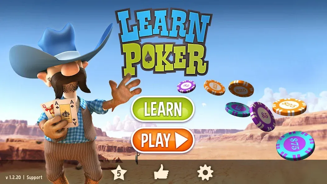 Learn Poker - How to Play  [МОД Unlocked] Screenshot 1