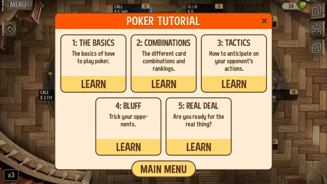 Learn Poker - How to Play  [МОД Unlocked] Screenshot 3