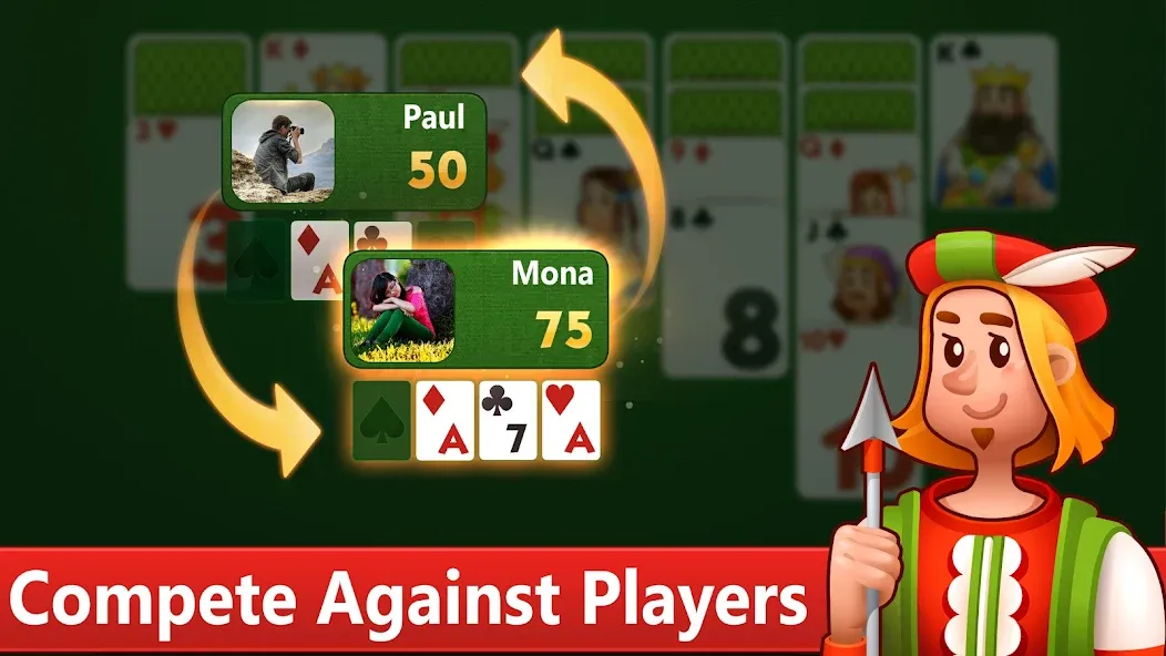 Klondike Solitaire card game  [МОД Много монет] Screenshot 5