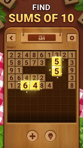 Woodber - Classic Number Game (Вудбер)  [МОД Menu] Screenshot 2