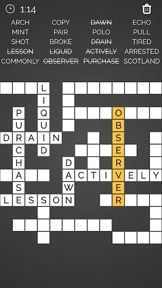 Crossword : Word Fill  [МОД Бесконечные монеты] Screenshot 5