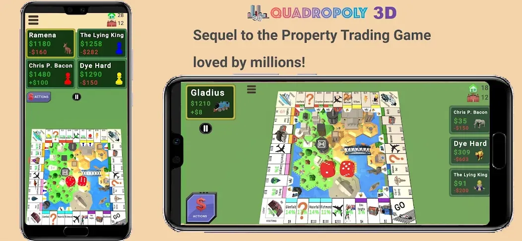 Quadropoly - Monopolist Tycoon  [МОД Много денег] Screenshot 1