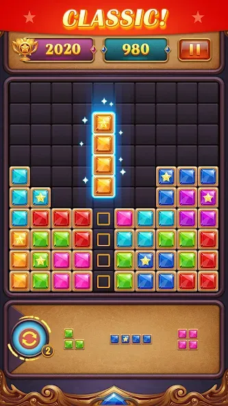 Block Puzzle: Diamond Star  [МОД Unlocked] Screenshot 4