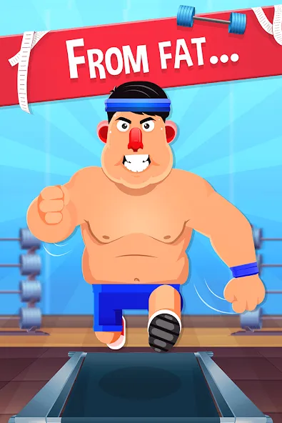 Fat No More: Sports Gym Game! (Фэт Но Море)  [МОД Unlocked] Screenshot 1