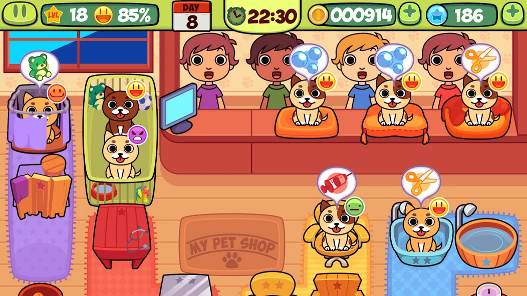 My Virtual Pet Shop: Animals (Мой Виртуальный Зоомагазин)  [МОД Много монет] Screenshot 2