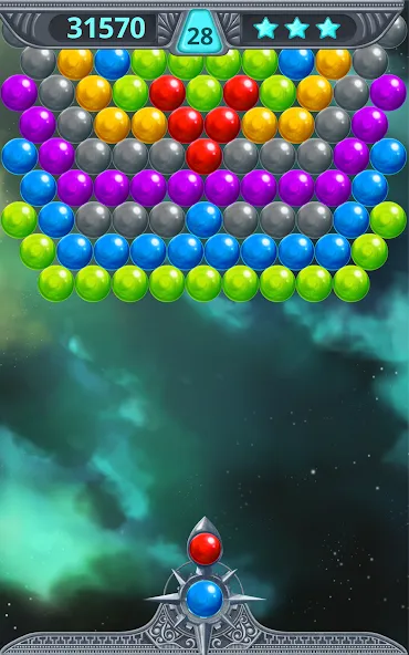 Bubble Shooter Space (Бубль шутер спейс)  [МОД Много монет] Screenshot 5