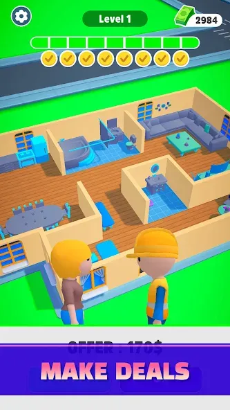 Home Builder 3D !  [МОД Много денег] Screenshot 3