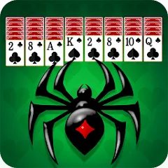 Скачать взлом Spider Solitaire: Card Game (Спайдер Солитер)  [МОД Много монет] на Андроид