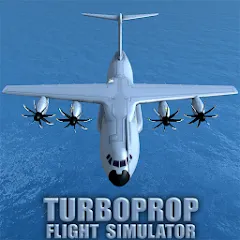 Скачать взлом Turboprop Flight Simulator (Турбовинтовой симулятор полета 3D)  [МОД Много монет] на Андроид