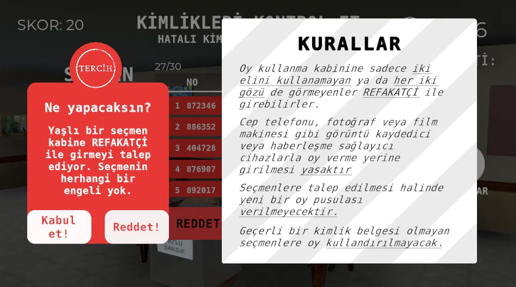 Seçim 2023 Müşahit oyunu  [МОД Все открыто] Screenshot 5