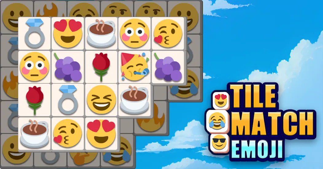 Tile Match Emoji -Triple Tile (Тил Матч Эмоджи)  [МОД Меню] Screenshot 1