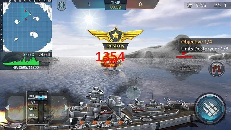 Warship Attack 3D  [МОД Много монет] Screenshot 4