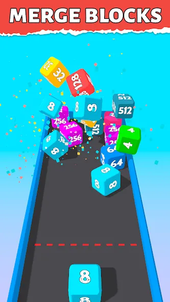 Bounce Merge 2048 Join Numbers  [МОД Бесконечные деньги] Screenshot 2