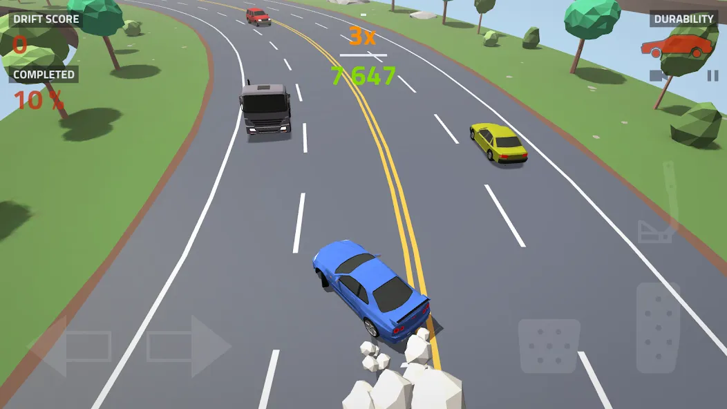 Polygon Drift: Traffic Racing (Полигон Дрифт)  [МОД Бесконечные монеты] Screenshot 5