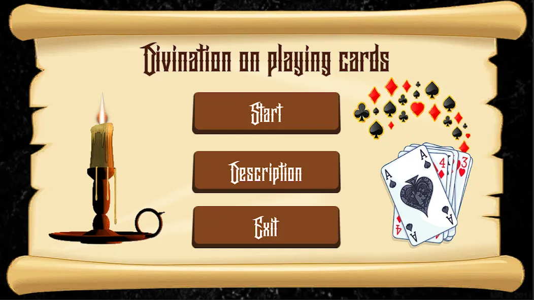 Divination on Playing Cards  [МОД Меню] Screenshot 1