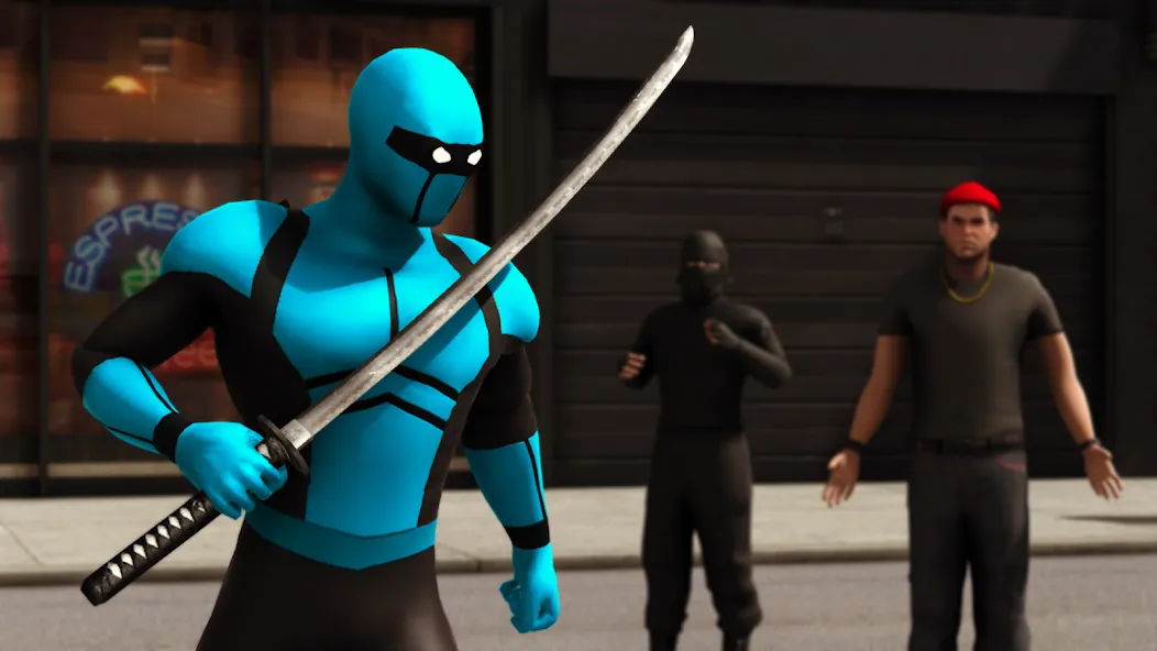 Blue Ninja : Superhero Game (Блу Ниндзя)  [МОД Unlocked] Screenshot 2