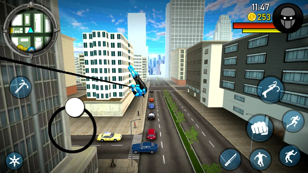 Blue Ninja : Superhero Game (Блу Ниндзя)  [МОД Unlocked] Screenshot 5