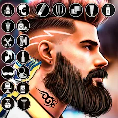 Скачать взлом Barber Shop Hair Cut Sim Games (Барбершоп игры на подстригание волос) [МОД Много денег] на Андроид