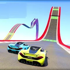 Скачать взлом Mega Ramp Car Offline Games [МОД Все открыто] на Андроид