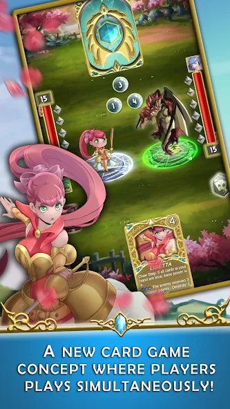 Crystal Soul - TCG Card Battle  [МОД Много денег] Screenshot 1