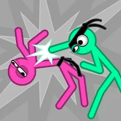 Скачать взлом Slapstick Fighter - Fight Game (лапстик Файтер)  [МОД Много монет] на Андроид
