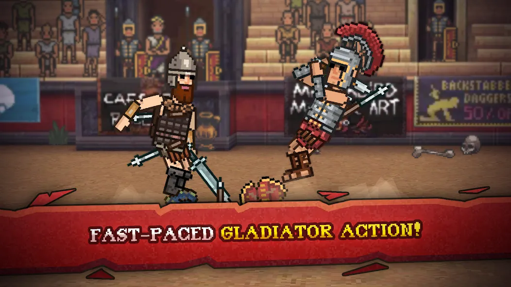 Gladihoppers - Gladiator Fight (Гладихопперс)  [МОД Много монет] Screenshot 1