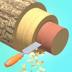 Скачать взлом Wood Turning 3D - Carving Game [МОД Много монет] на Андроид