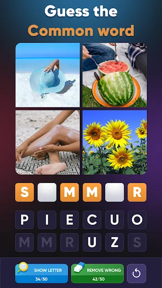 4 Pics 1 Word: Guessing Games  [МОД Menu] Screenshot 1