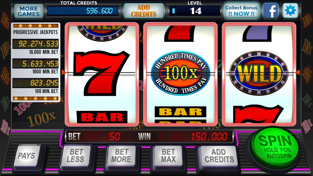 777 Slots Casino Classic Slots (Слоты Казино Классические Слоты)  [МОД Бесконечные монеты] Screenshot 1