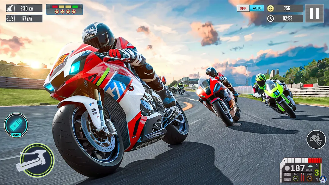 Moto Racing 3d Motorcycle Game (Дерт Байк Рейсинг 3Д)  [МОД Mega Pack] Screenshot 3