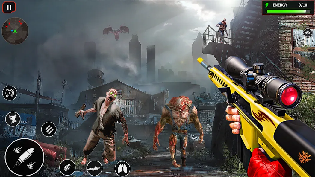 Sniper Zombie Shooting (Зомби стреляющая оффлайн игра)  [МОД Все открыто] Screenshot 1