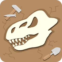 Скачать взлом Dino Fossil Dig - Jurassic Adv (Дино Фоссил Диг)  [МОД Все открыто] на Андроид