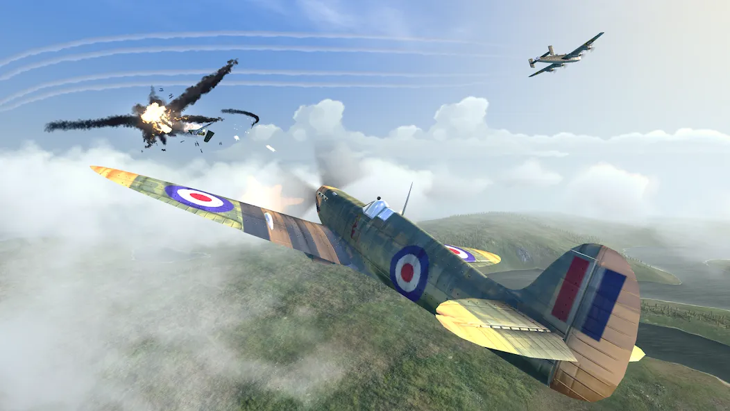 Warplanes: WW2 Dogfight (Варплейнс)  [МОД Unlocked] Screenshot 1