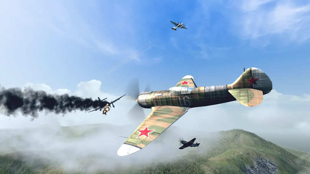 Warplanes: WW2 Dogfight (Варплейнс)  [МОД Unlocked] Screenshot 5