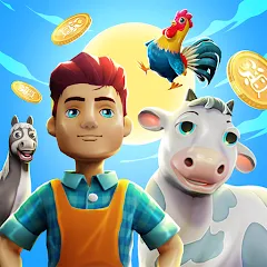 Скачать взлом CropBytes: A Crypto Farm Game (КропБайтс)  [МОД Много денег] на Андроид