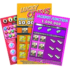 Скачать взлом Scratch Off Lottery Casino (Скретч Офф Лотерейное Казино) [МОД Бесконечные монеты] на Андроид