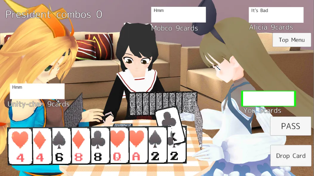 President Card Game (Президент карточная игра)  [МОД Много денег] Screenshot 1