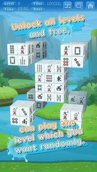 Stacker Mahjong 3D (Стаккер Маджонг 3Д)  [МОД Много монет] Screenshot 3