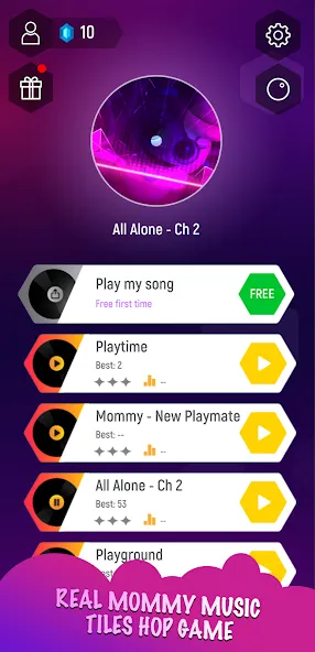 Mommy 3D Music Tiles Hop Game (Мамочка 3D Музыкальная Игра По Прогулкам Плитки)  [МОД Много денег] Screenshot 1