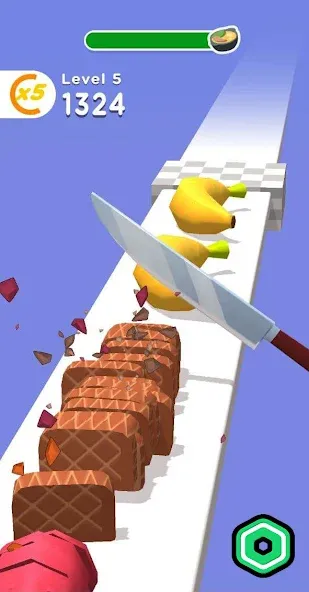 Super Slices Robux Roblominer (упер Слайсес Робукс Робломайнер)  [МОД Много денег] Screenshot 4