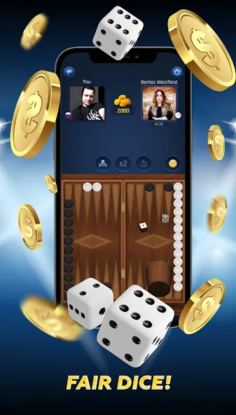 PPNards: Backgammon board game (ППНардс)  [МОД Unlocked] Screenshot 2