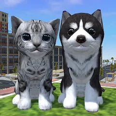 Скачать взлом Cute Cat And Puppy World (Кьют Кэт Энд Паппи Ворлд)  [МОД Бесконечные деньги] на Андроид