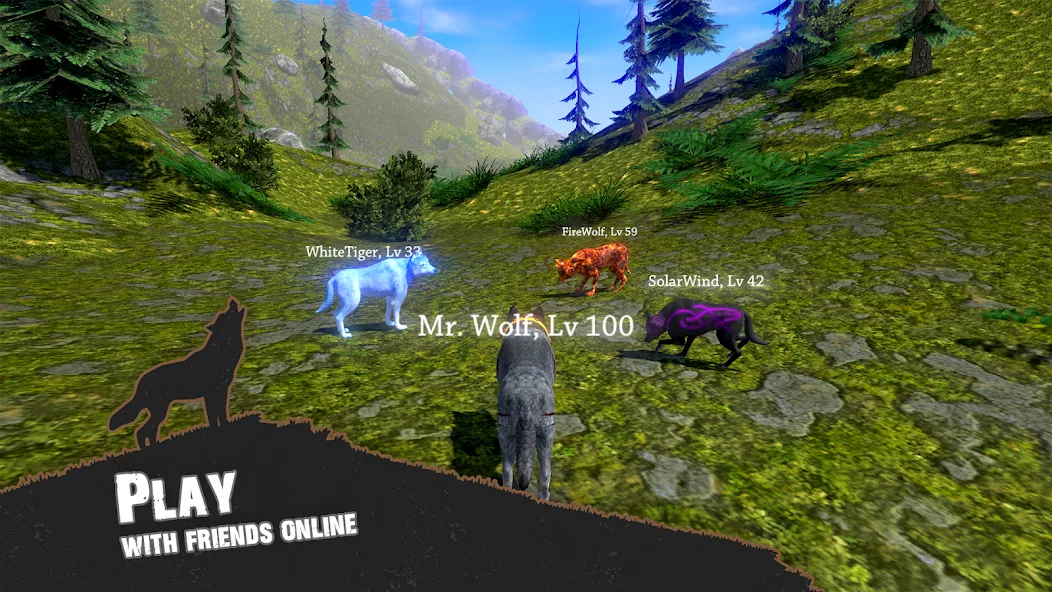 Wolf Simulator - Animal Games  [МОД Бесконечные монеты] Screenshot 3